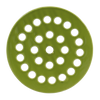 Ceramic Flower Arranging Disc Green