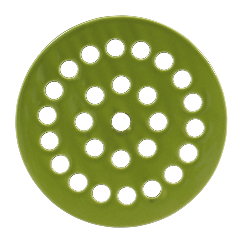 Ceramic Flower Arranging Disc Green