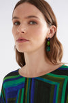 Elk Jule Long Drop Earring Teal