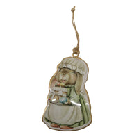 Vintage Tin Bunny with Cake