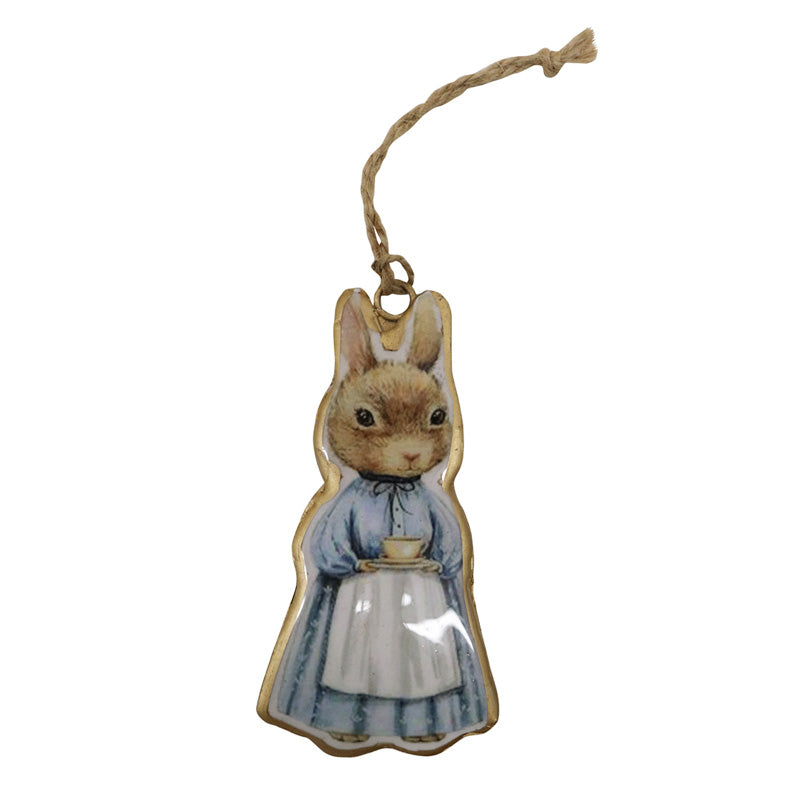 Tin Bunny Ornaments