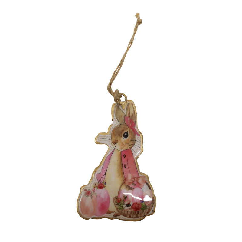 Tin Bunny Ornaments