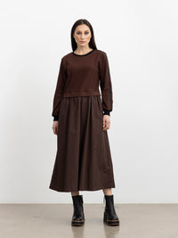 X.LAB Frost Noir Dress Brown