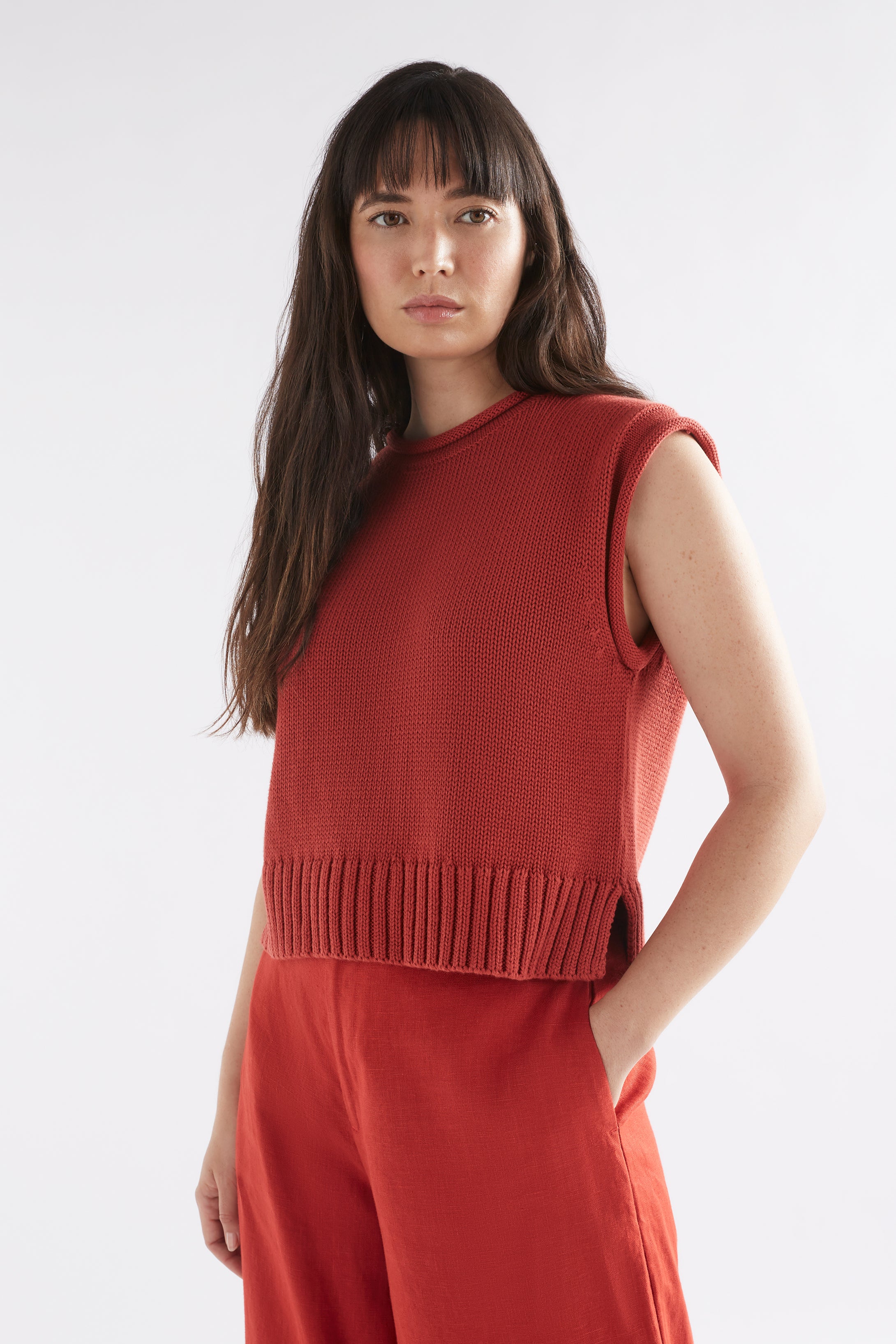 Elk Lunel Knit Vest Sangria – Hall Concept Store