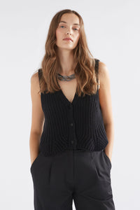 Elk Kupa Knit Vest Black