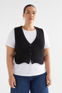 Elk Kupa Knit Vest Black