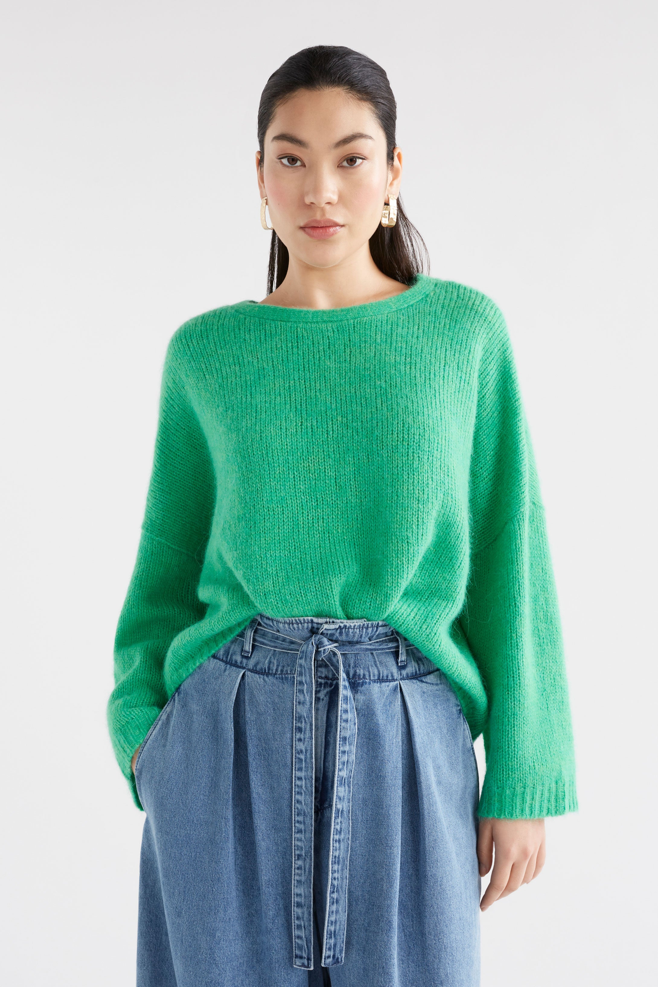 egonlab ニット WESLEY KNITWEAR GREEN Ada Lambswool Cardigan Berry Red - Elwin Studio UK - ELWIN