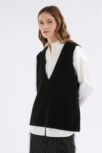 Elk Alin Knit Vest Black