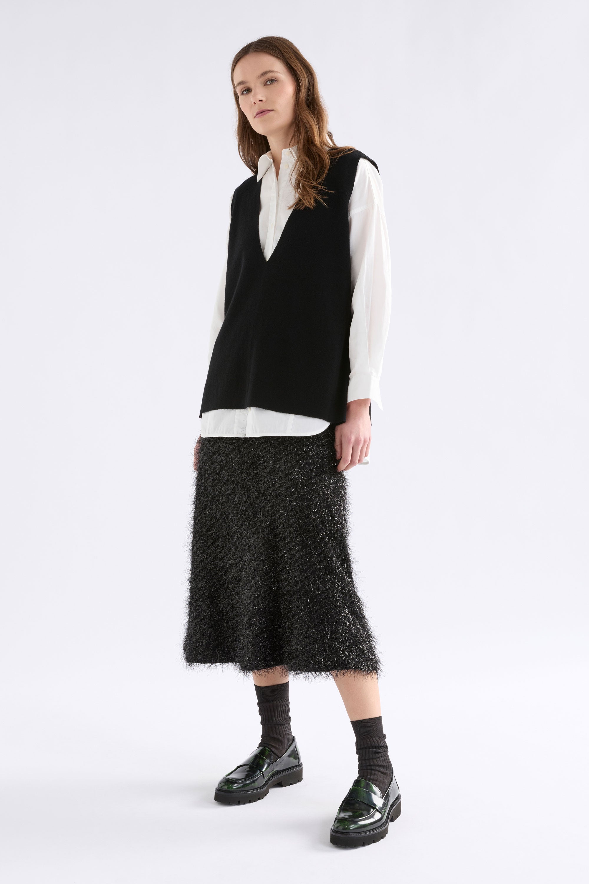 Elk Alin Knit Vest Black