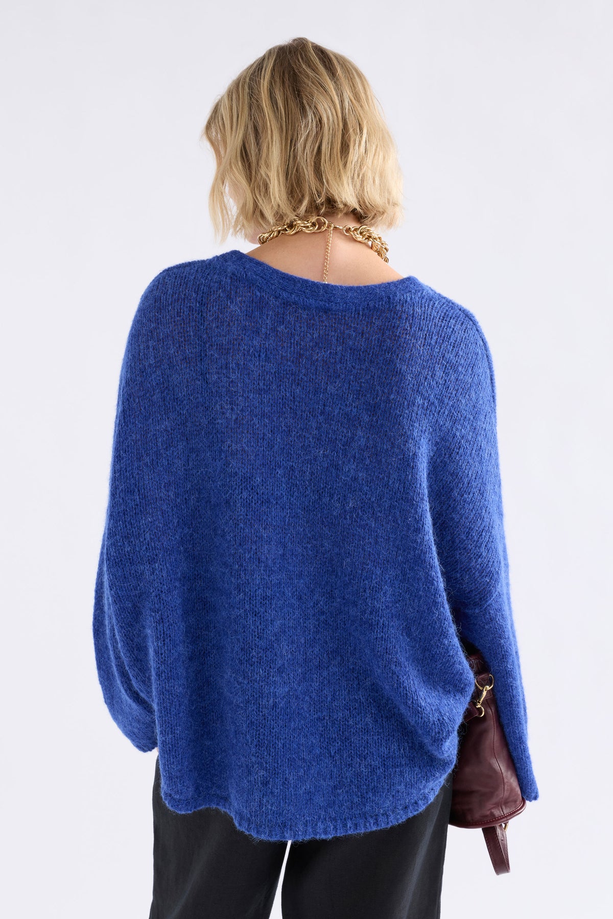 Elk Agna Sweater Deep Cobalt