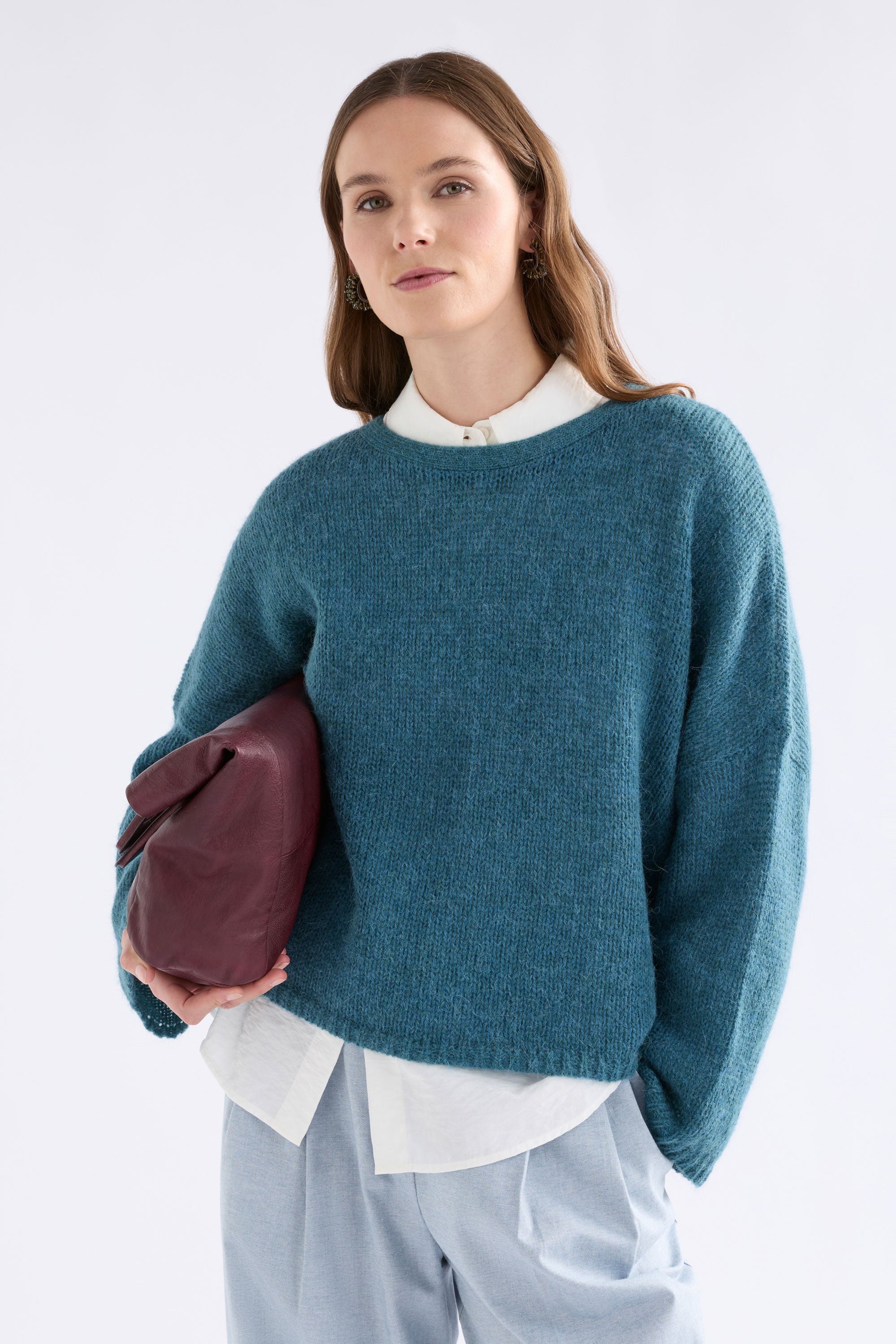 Elk Agna Sweater Stone Blue