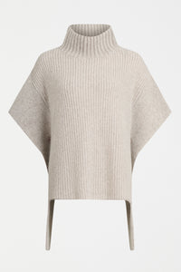 Elk Aleph Poncho Oatmeal Melange