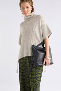 Elk Aleph Poncho Oatmeal Melange