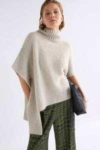 Elk Aleph Poncho Oatmeal Melange