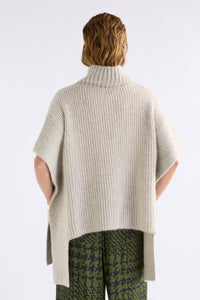 Elk Aleph Poncho Oatmeal Melange