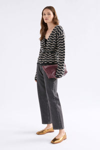 Elk Lunz Cardi Black Beige
