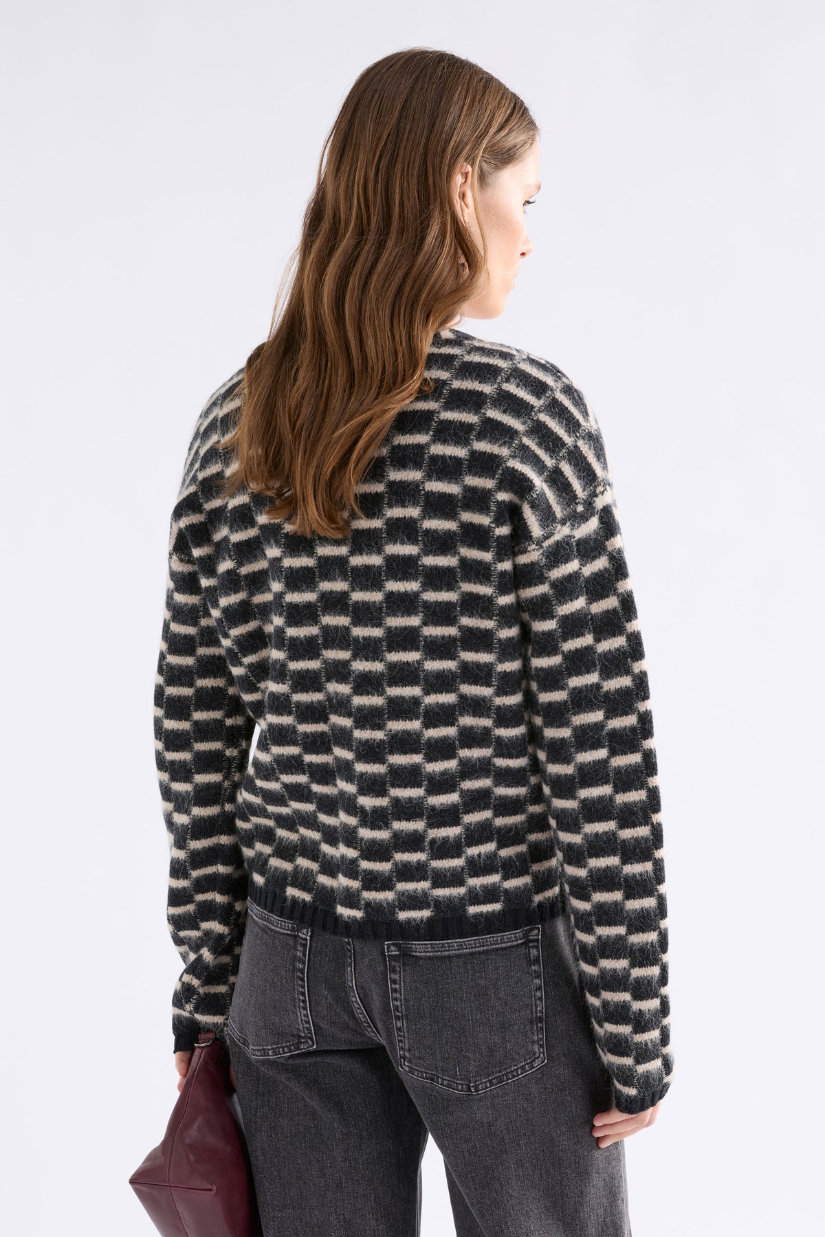 Elk Lunz Cardi Black Beige