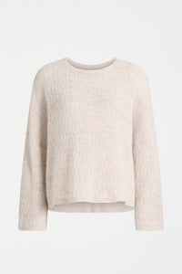Elk Agna Pattern Sweater Ecru