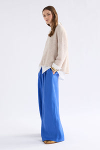 Elk Agna Pattern Sweater Ecru