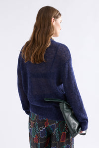 Elk Fjer Sweater Bright Navy
