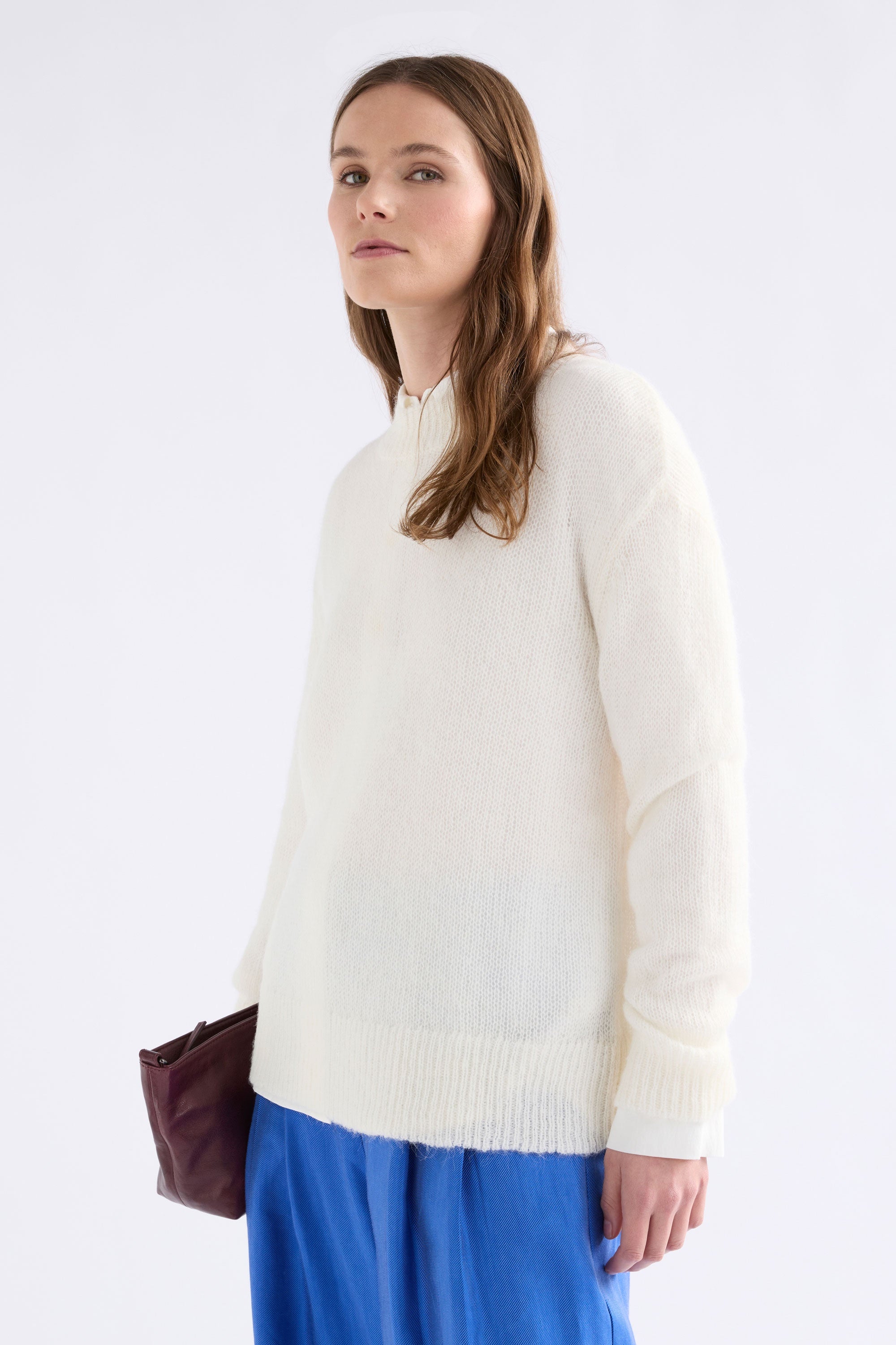 Elk Fjer Sweater Off White