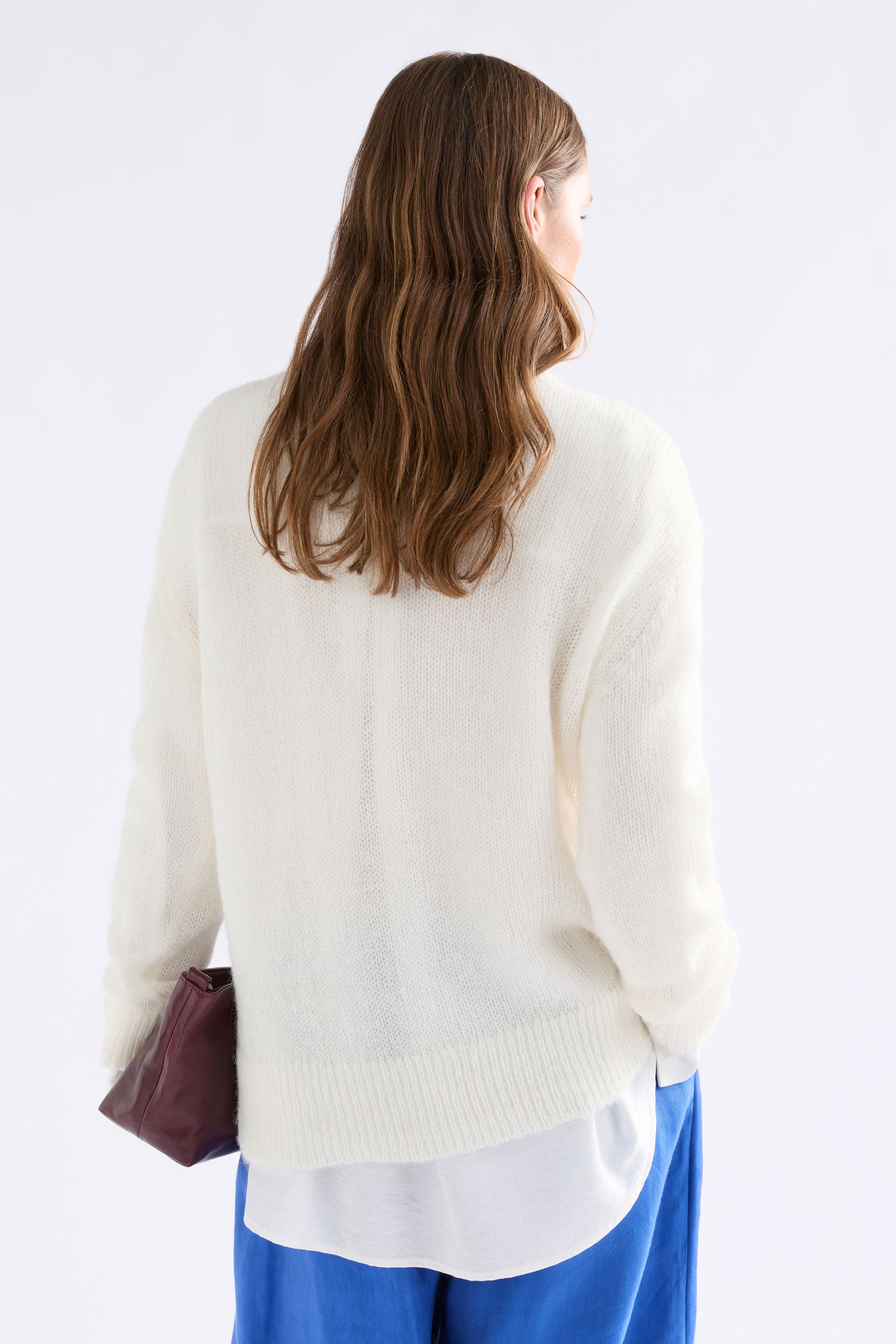 Elk Fjer Sweater Off White