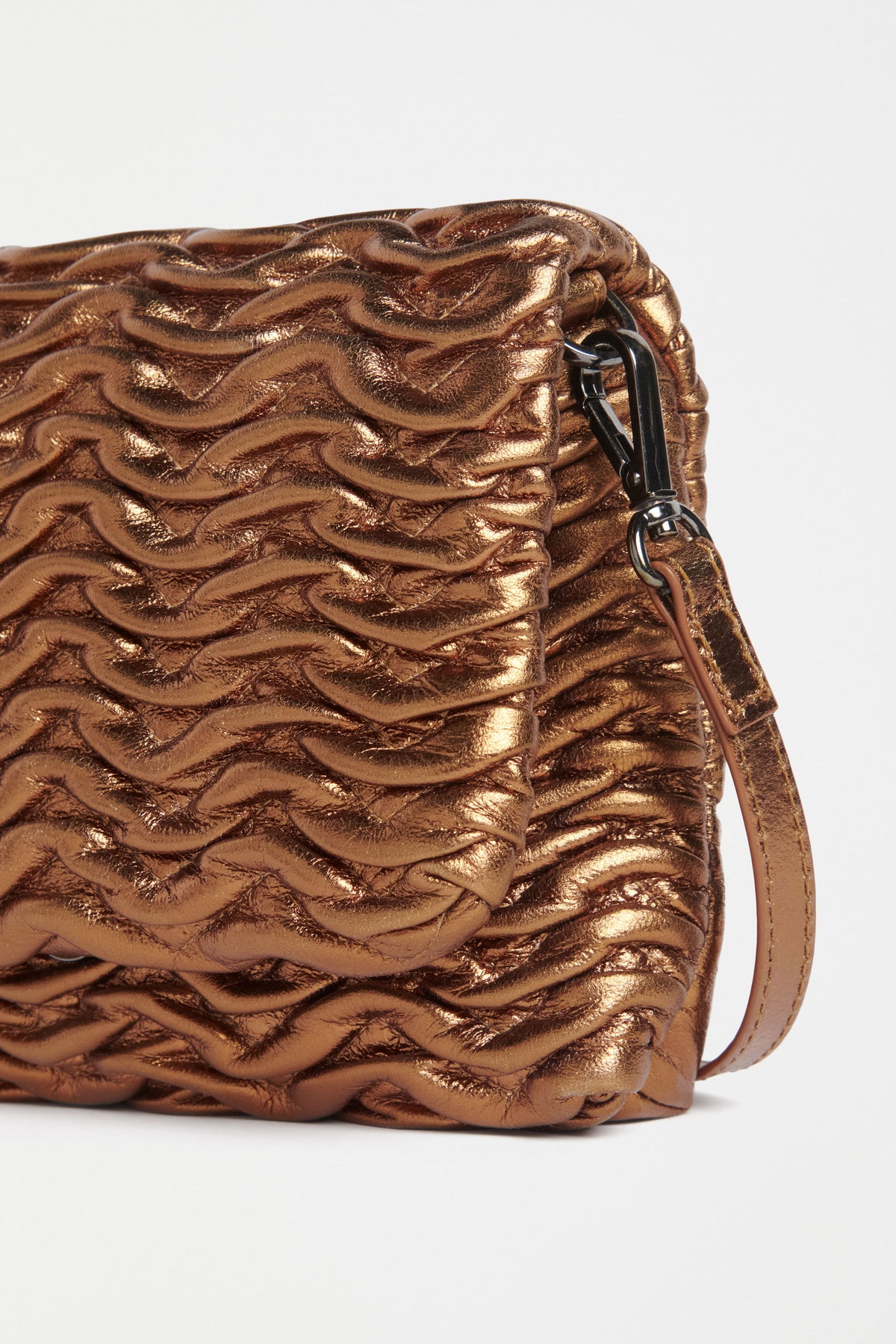 Elk Plissi Crossbody Bronze