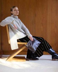 Elk Aleph Poncho Oatmeal Melange
