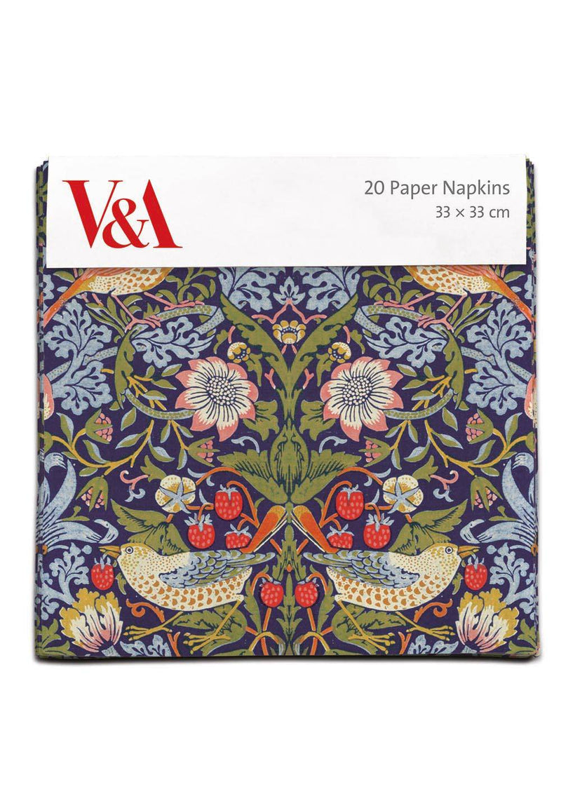 Paper Napkins 20 Pack: Strawberry Thief
