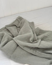 Babu Muslin Swaddle Blanket Sage
