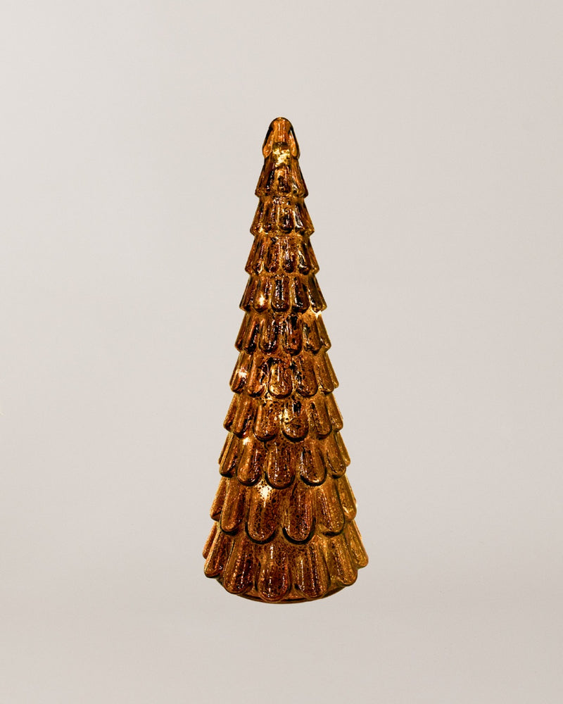 Light-Up Glass Tree Amber