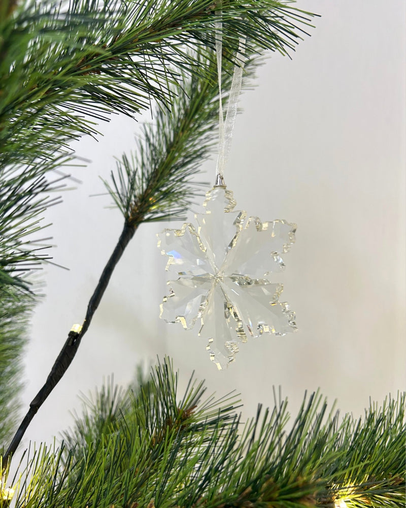 Crystal Snowflake Ornament Clear