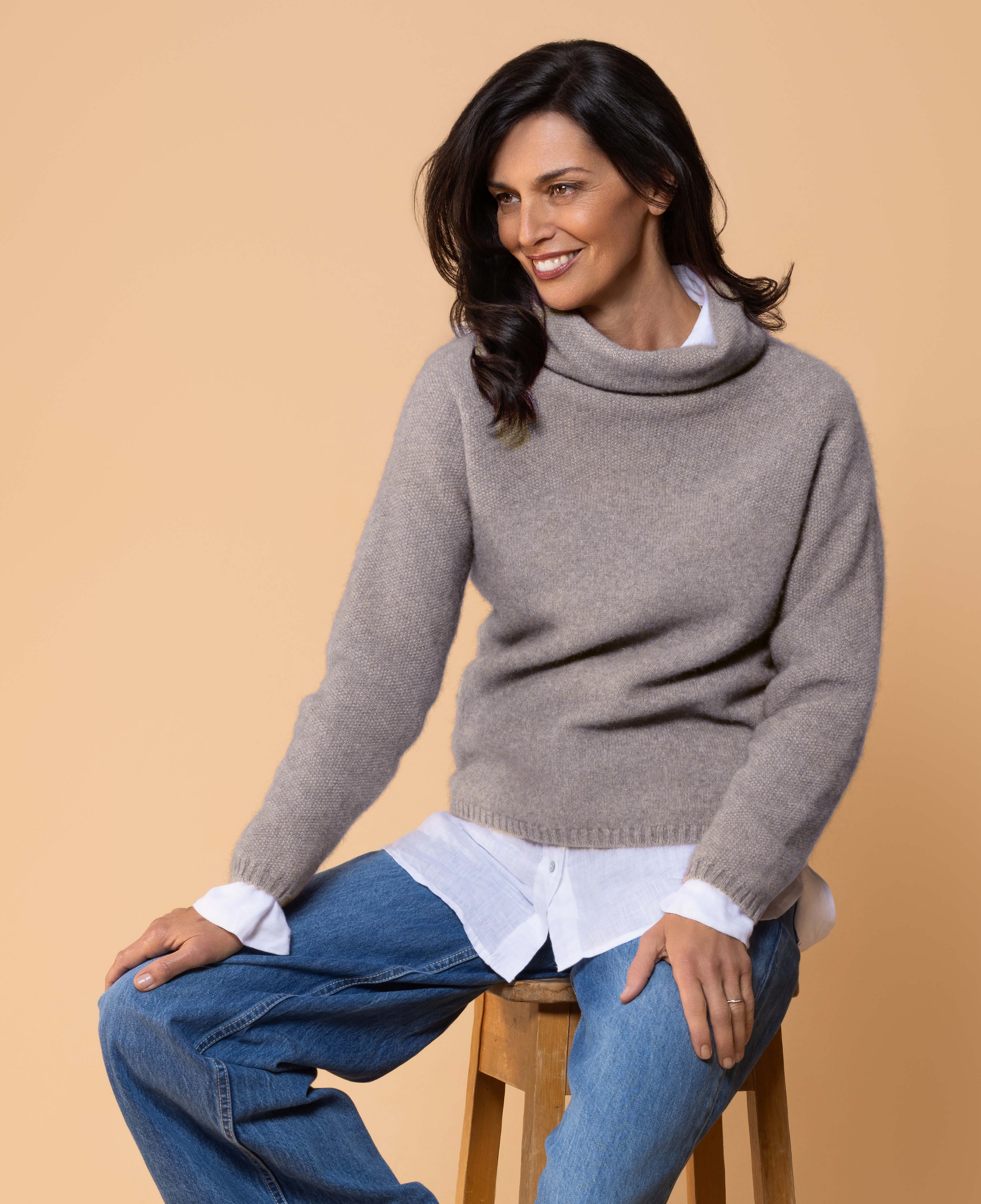 Noble Wilde Moss Stitch Cowl Shale