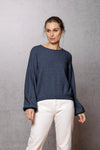 Noble Wilde Bellow Sleeve Top Neptune