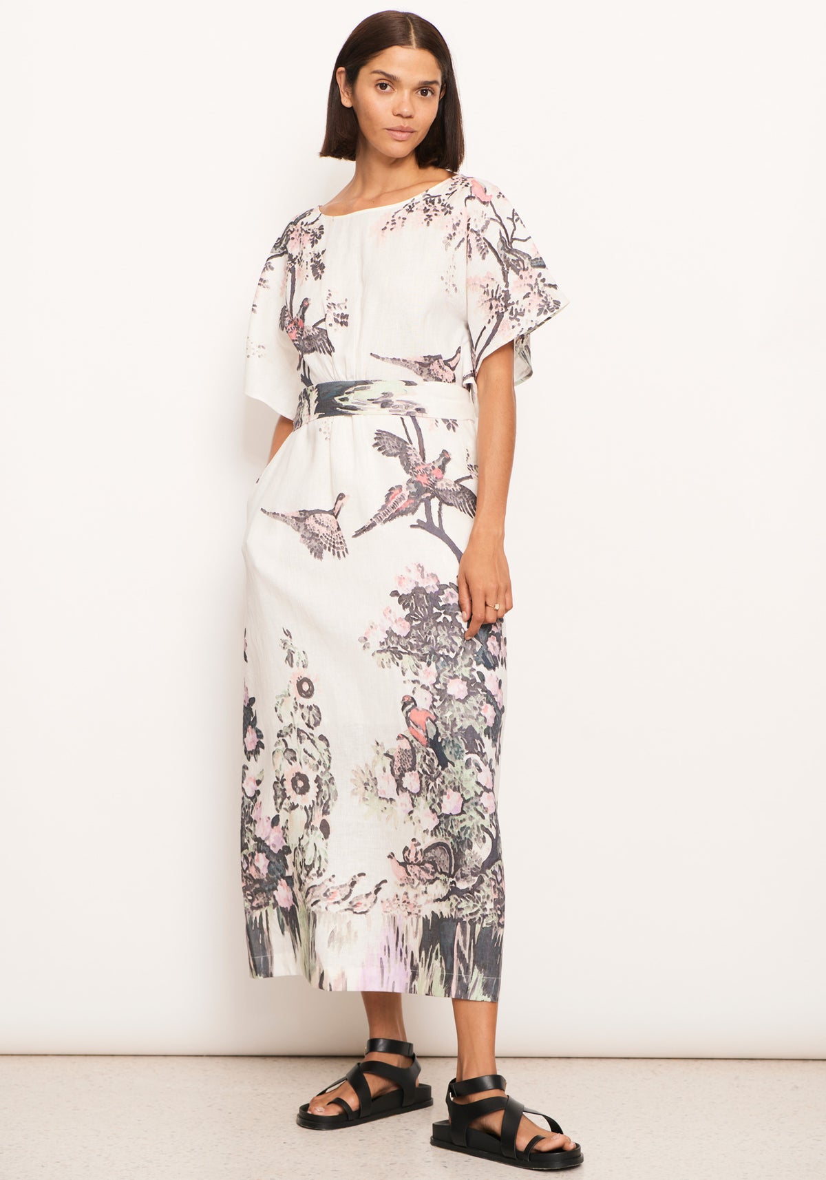 Pol Tambi Tie Dress Print