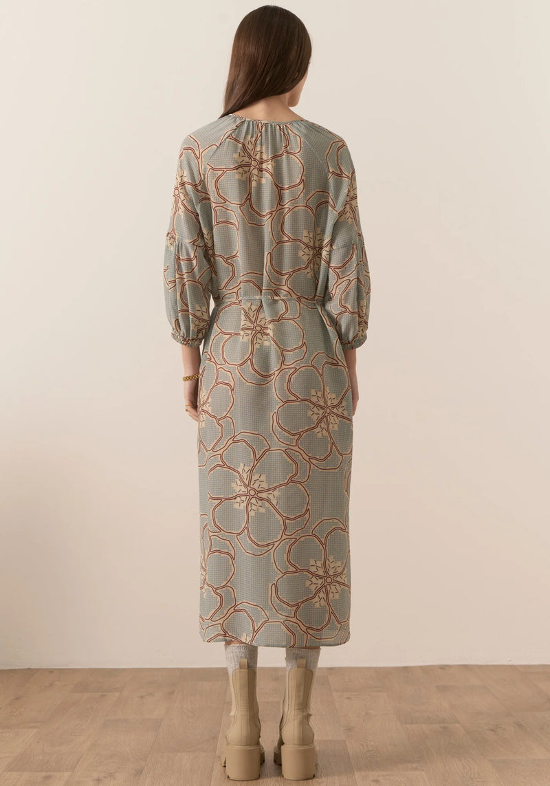 Pol Adler Silk Dress Print