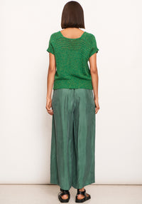 Pol Rig Knit Top Green