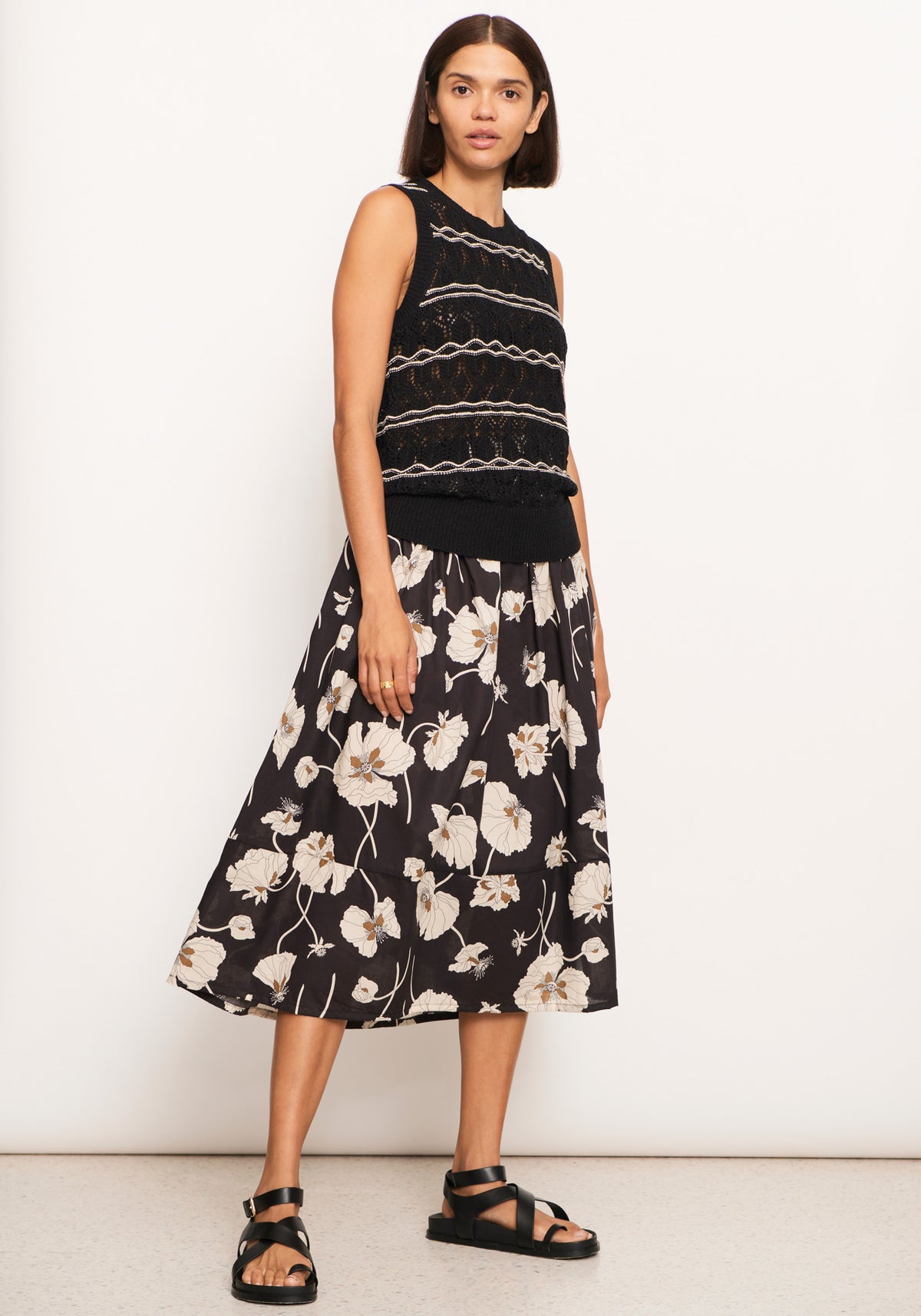 Pol Laurel Skirt Print