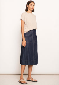 Pol Raydel Denim Skirt Dark Wash