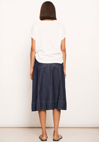 Pol Raydel Denim Skirt Dark Wash