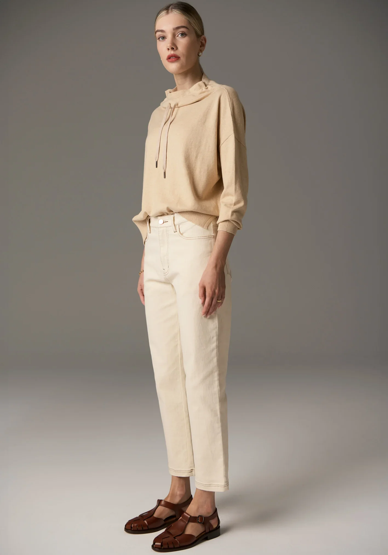 Pol Beech Drawcord Knit Pebble