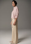 Pol Beech Drawcord Knit Pink