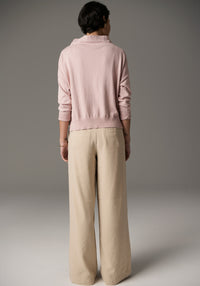 Pol Beech Drawcord Knit Pink