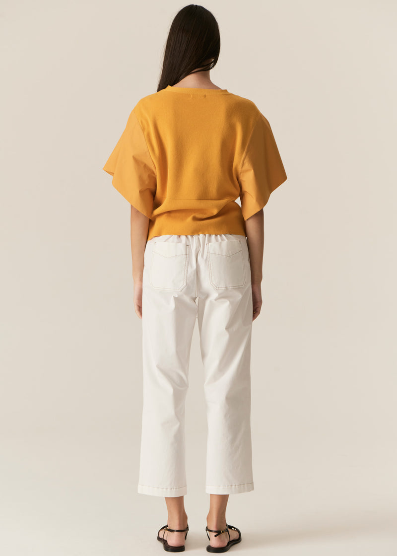 Pol Fern Tapered Pant White