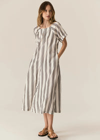Pol Parc Dress Ink Stripe