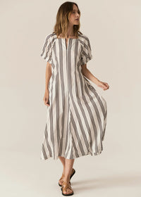 Pol Parc Dress Ink Stripe