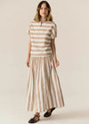 Pol Parc Top Camel Stripe