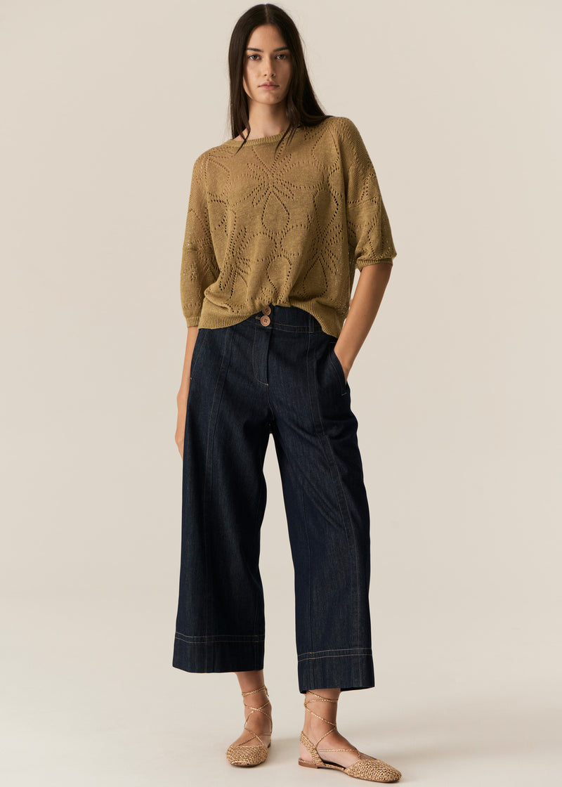 Pol Carsen Carsen Crop Pant Dark Wash
