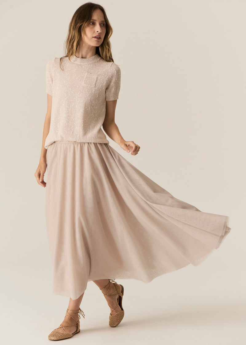 Pol Pax Lurex Tee Pink