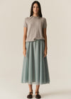 Pol Pax Lurex Tee Stone